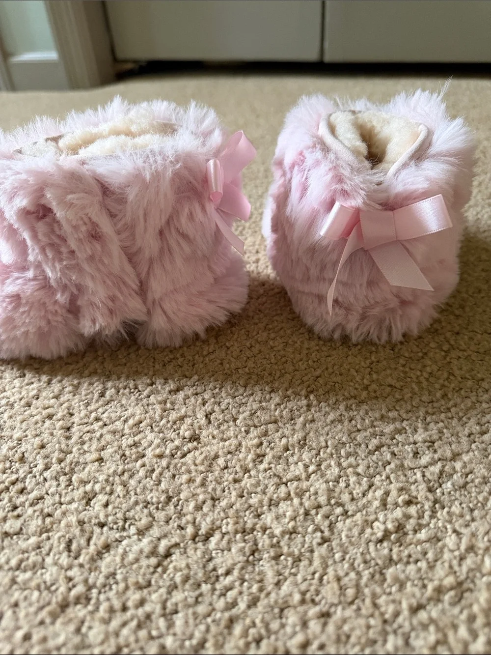 UGG Baby Pink Plush One-Piece Footies